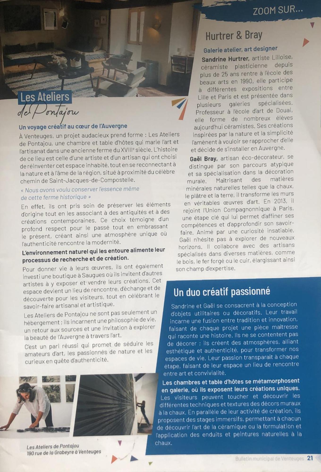 Chambres Et Tables D'Hotes - Les Ateliers De Pontajou - Pelerin Navette Gratuite A Saugues Venteuges 외부 사진